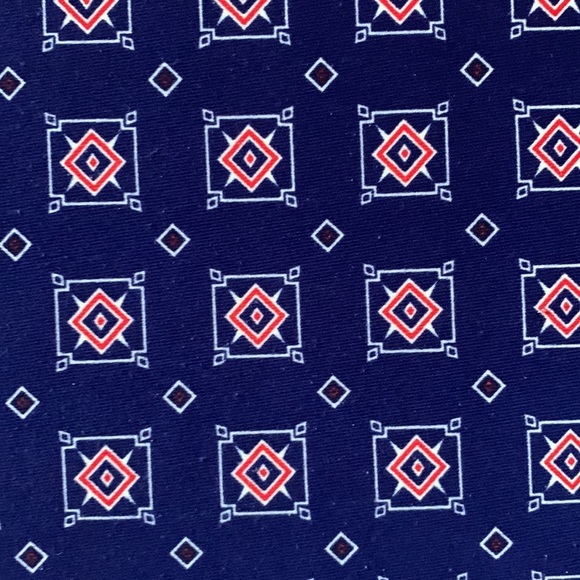 Tommy Hilfiger navy geometric patterned shift dress size 6 - Picture 4 of 5